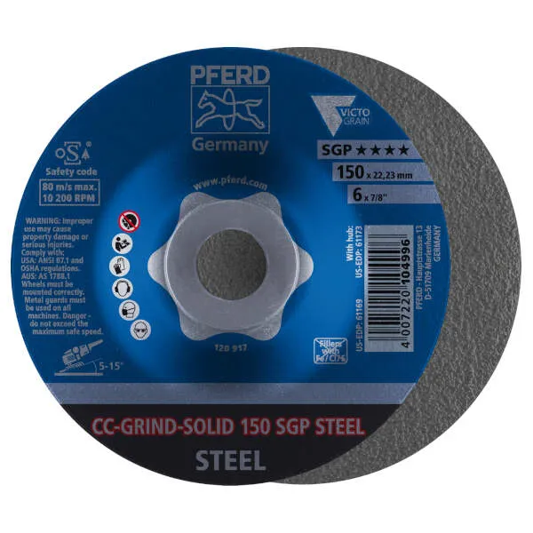 Disco da sbavo CC-GRIND-SOLID 150 SGP STEEL Disco da sbavo CC-GRIND-SOLID 150 SGP STEEL