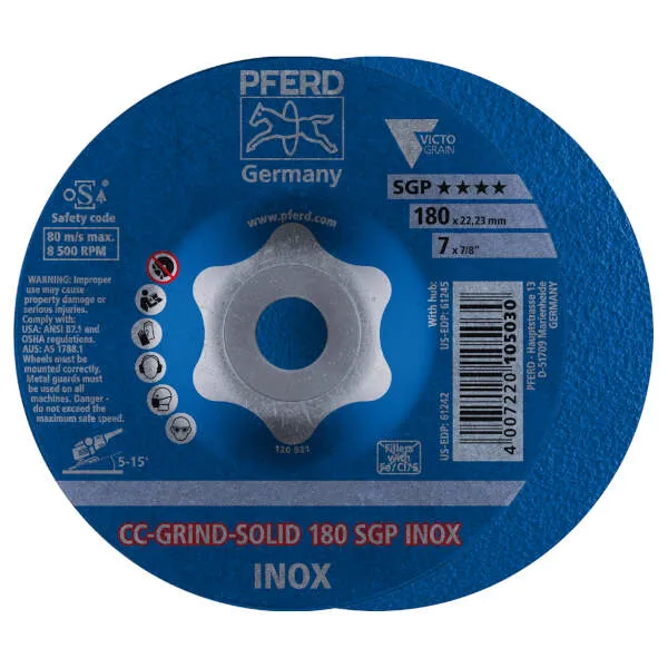 Disco da sbavo CC-GRIND-SOLID 180 SGP INOX