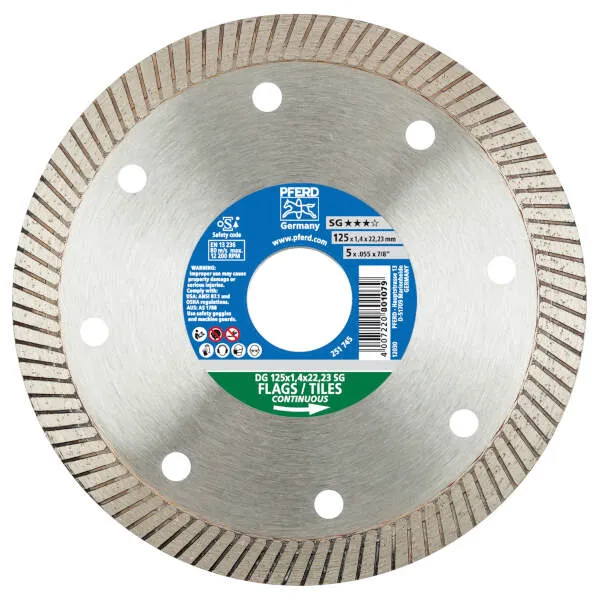 Dischi taglio diamantat DG 125 x 1,4 x 22,23 FL SG