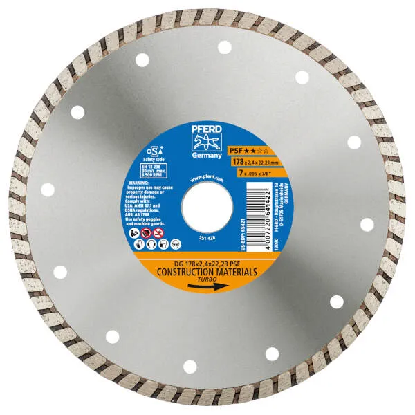 Dischi taglio diamantati DG 178 x 2,4 x 22,23 PSF
