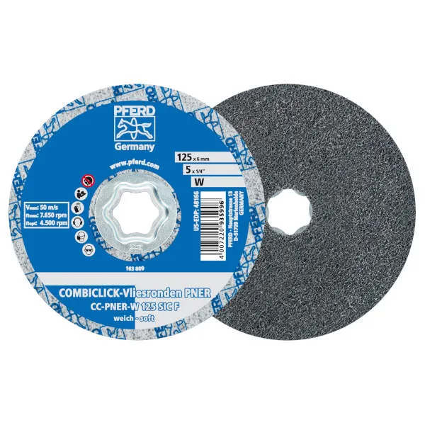 Disco in Vlies Combiclick® CC-PNER W 125 SiC F Disco in Vlies Combiclick® CC-PNER W 125 SiC F