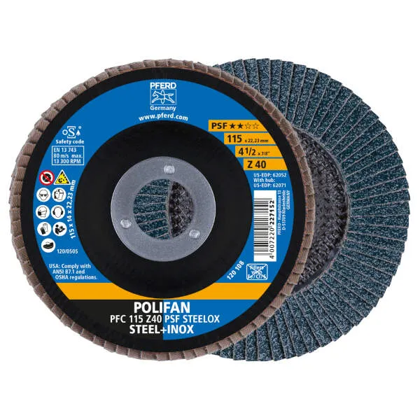 Disco lamellare PFC 115 Z 40 PSF STEELOX