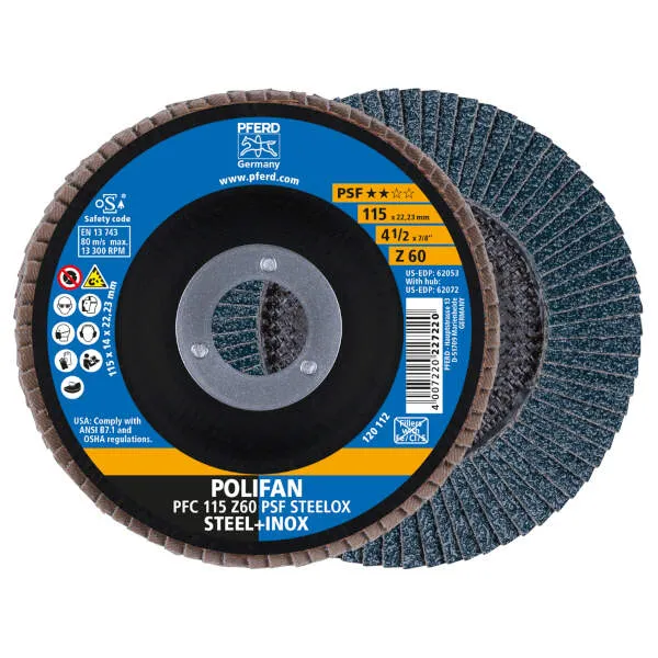 Disco lamellare PFC 115 Z 60 PSF STEELOX