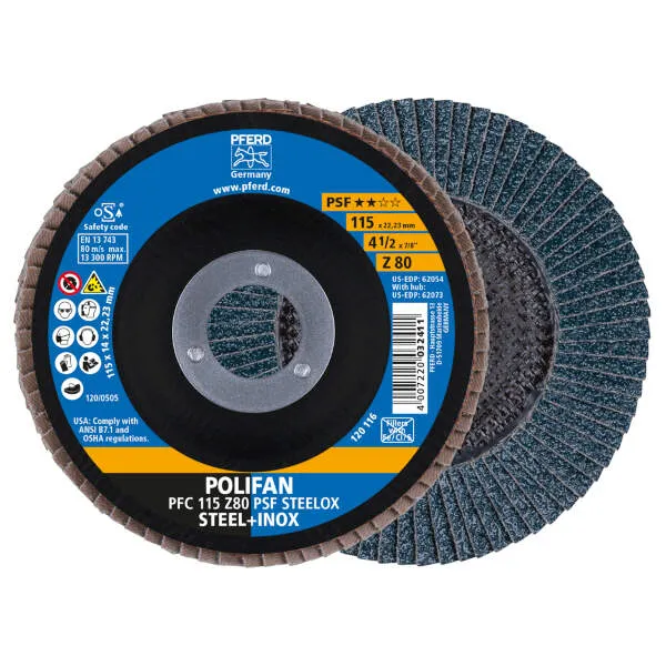 Disco lamellare PFC 115 Z 80 PSF STEELOX