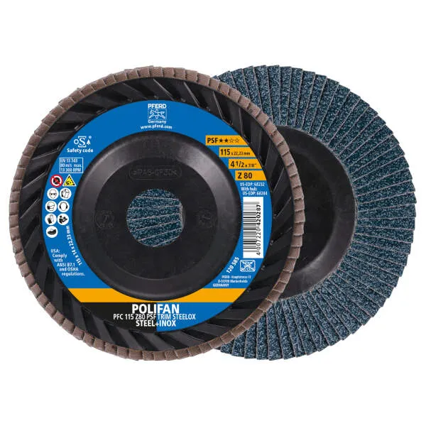 Disco lamellare PFC 115 Z 80 PSF TRIM STEELOX Disco lamellare PFC 115 Z 80 PSF TRIM STEELOX