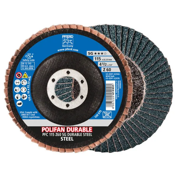 Disco lamellare PFC 115 Z60 SG DURABLE STEEL Disco lamellare PFC 115 Z60 SG DURABLE STEEL