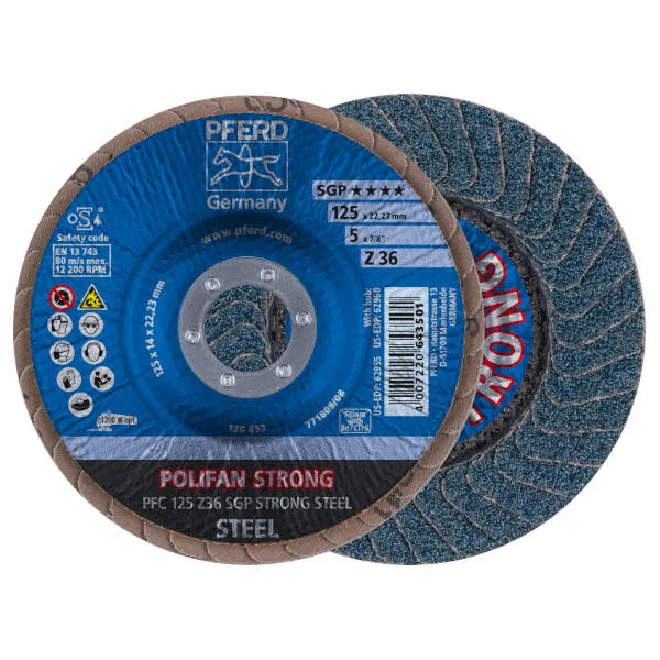Disco lamellare PFC 125 Z 36 SGP STRONG STEEL Disco lamellare PFC 125 Z 36 SGP STRONG STEEL