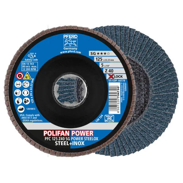 Disco lamell. PFC 125 Z 40 SG POWER STEELOX/X-LOCK