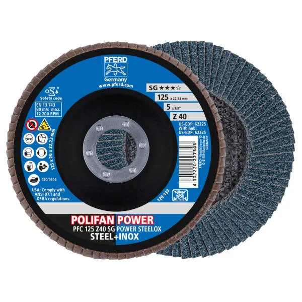 Disco lamellare PFC 125 Z 40 SG POWER STEELOX