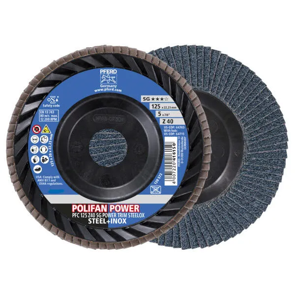 Disco lamellare PFC 125 Z 40 SG POWER TRIM STEELOX Disco lamellare PFC 125 Z 40 SG POWER TRIM STEELOX