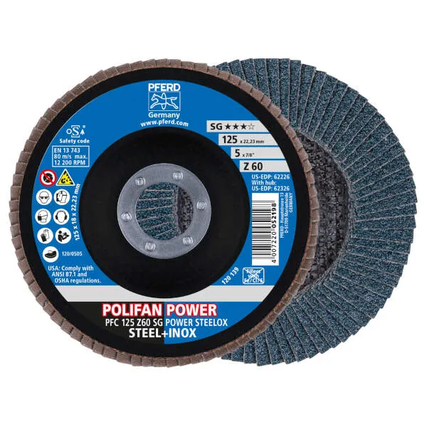 Disco lamellare PFC 125 Z 60 SG POWER STEELOX