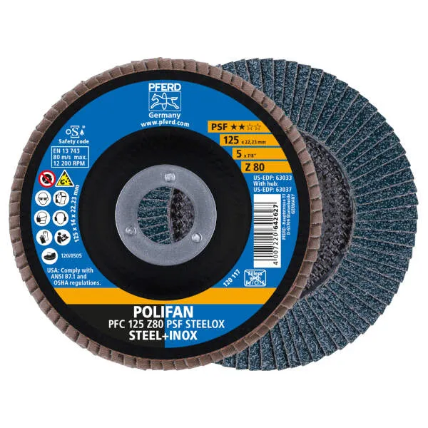 Disco lamellare PFC 125 Z 80 PSF STEELOX