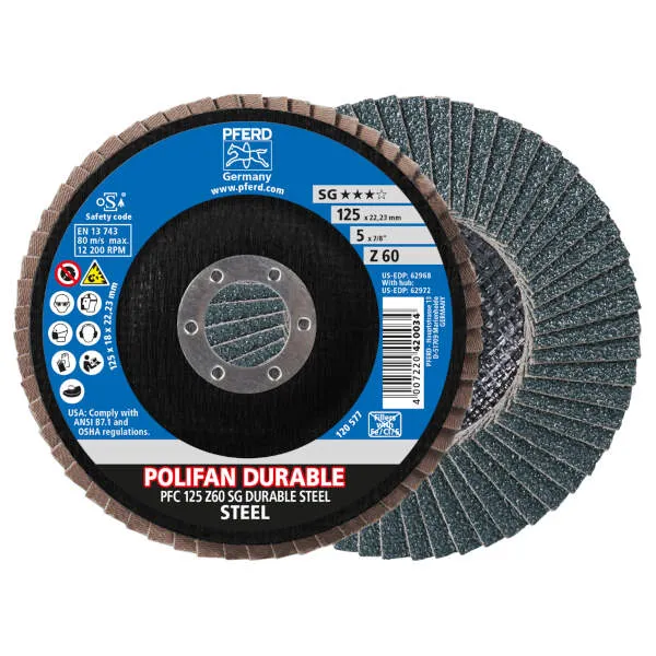 Disco lamellare PFC 125 Z60 SG DURABLE STEEL Disco lamellare PFC 125 Z60 SG DURABLE STEEL
