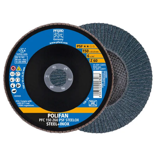 Disco lamellare PFC 150 Z 60 PSF STEELOX