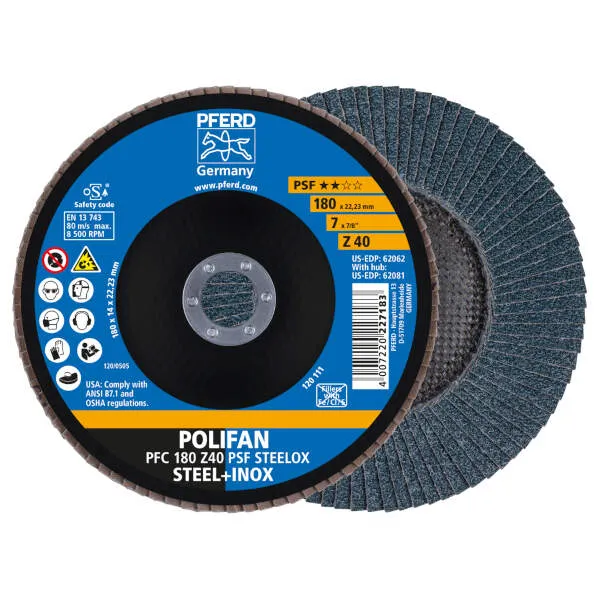 Disco lamellare PFC 180 Z 40 PSF STEELOX