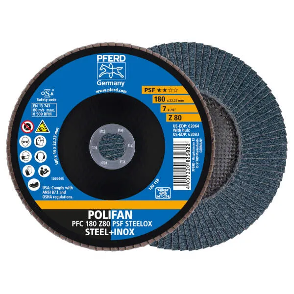 Disco lamellare PFC 180 Z 80 PSF STEELOX
