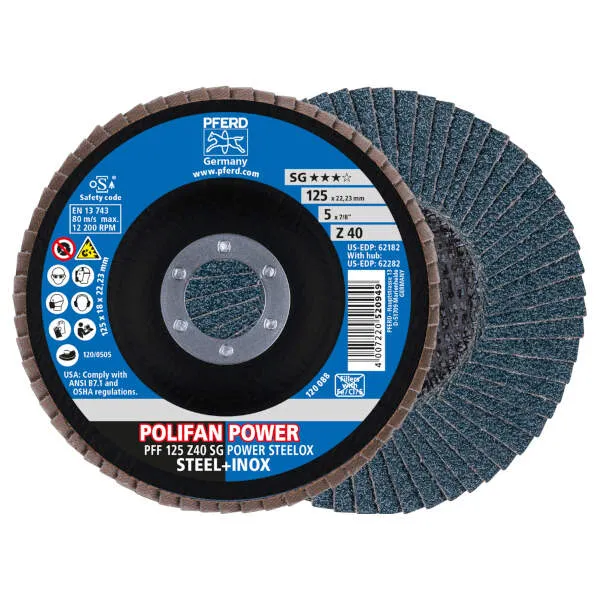 Disco lamellare PFF 125 Z 40 SG POWER STEELOX
