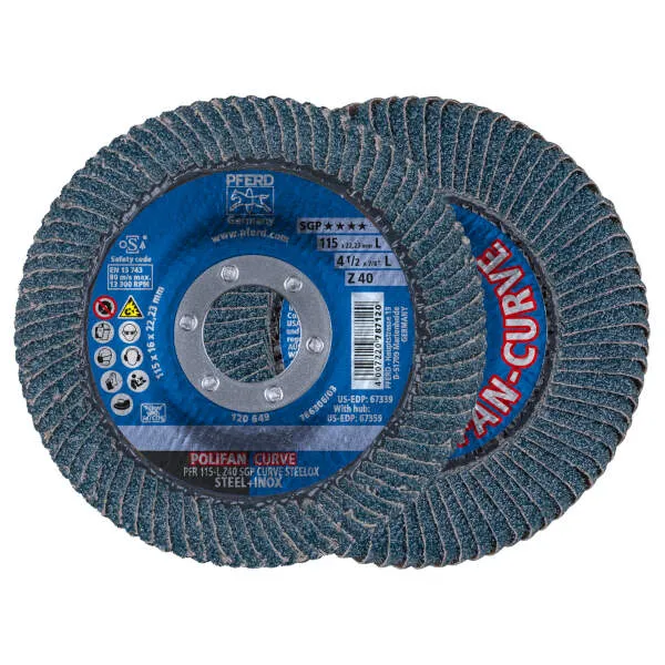 Disco lamellare PFR 115-L Z 40 SGP CURVE STEELOX