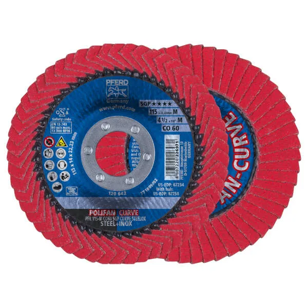 Disco lamellare PFR 115-M CO 60 SGP CURVE STEELOX
