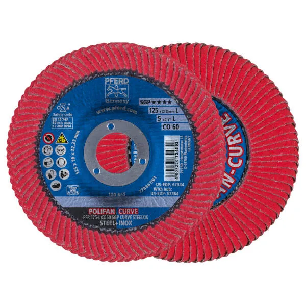 Disco lamellare PFR 125-L CO 60 SGP CURVE STEELOX