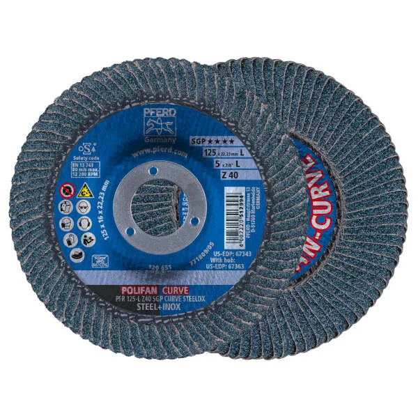 Disco lamellare PFR 125-L Z 40 SGP CURVE STEELOX