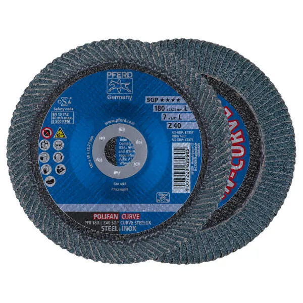 Disco lamellare PFR 180-L Z 40 SGP CURVE STEELOX