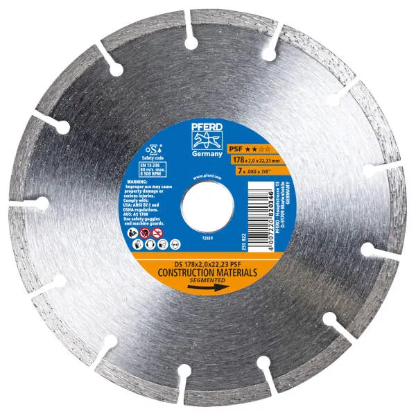 Disco taglio diamantato DS 178 x 2,0 x 22,23 PSF