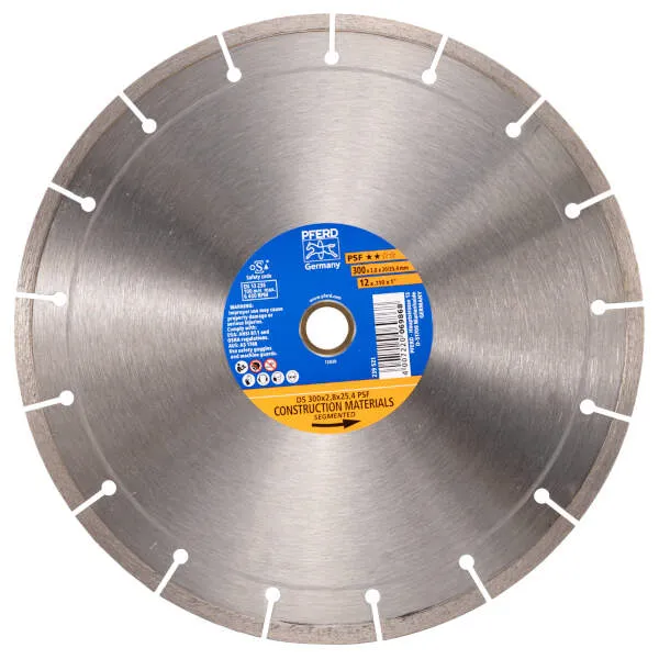 Disco taglio diamantato DS 300 x 2,8 x 20/25,4 PSF