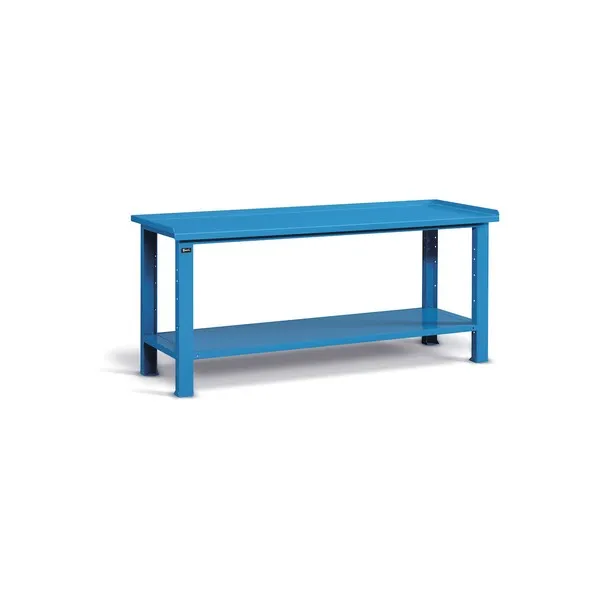 Banco work FAMI piano acciaio 2007x705x855 RAL5012 Banco work FAMI piano acciaio 2007x705x855 RAL5012