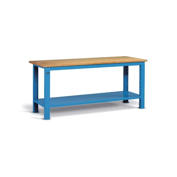 Banco work FAMI piano legno 2000x750x880 RAL5012