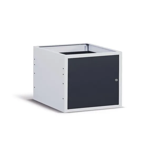 Armadio FAMI Porta totale e piano RAL7035+7016