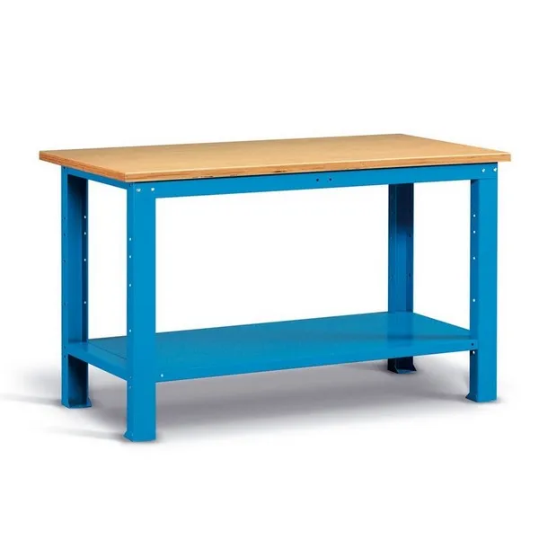 Banco Work Steel faggio 1500 x 750 x 880 Blu Banco Work Steel faggio 1500 x 750 x 880 Blu