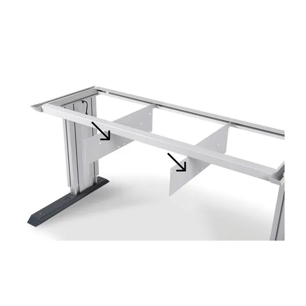 Coppia supporti per armadi FAMI x648x181 RAL7035