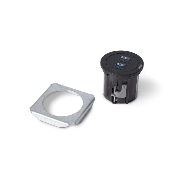 Presa usb dati FAMI 70x54  59 mm nero