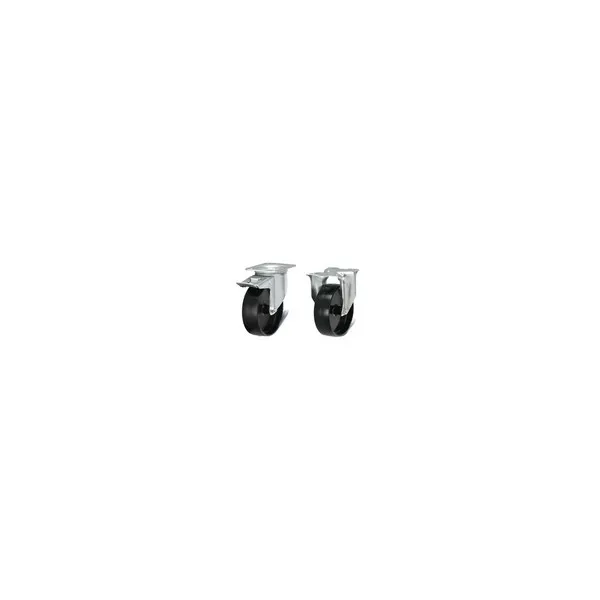 Kit FAMI ruote in nylon  100 mm. nero