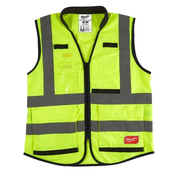Gilet PREMIUM alta visibilit giallo S/M