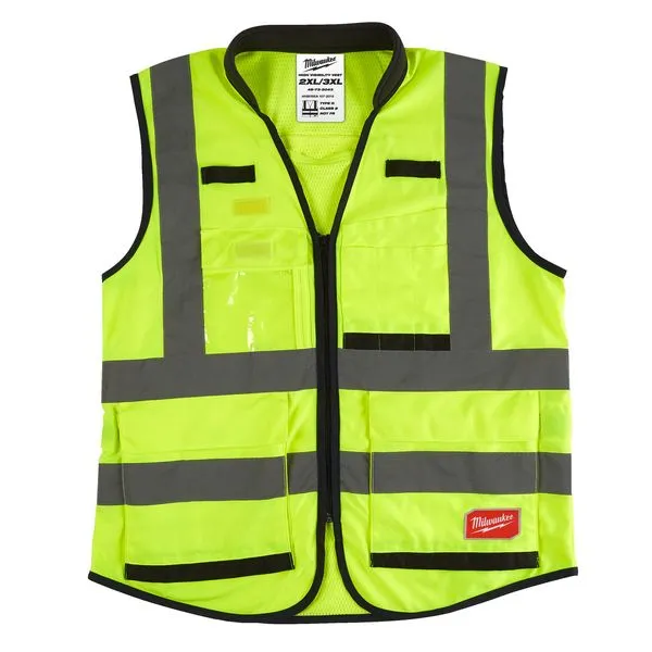 Gilet PREMIUM alta visibilit giallo 2XL/3XL