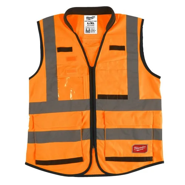 Gilet PREMIUM alta visibilit arancione 2XL/3XL
