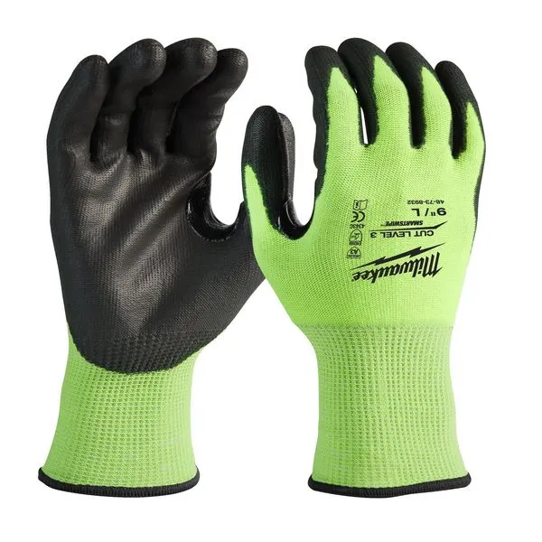Guanti antitagl.cat.3/C alta visibil. L/9-1pz