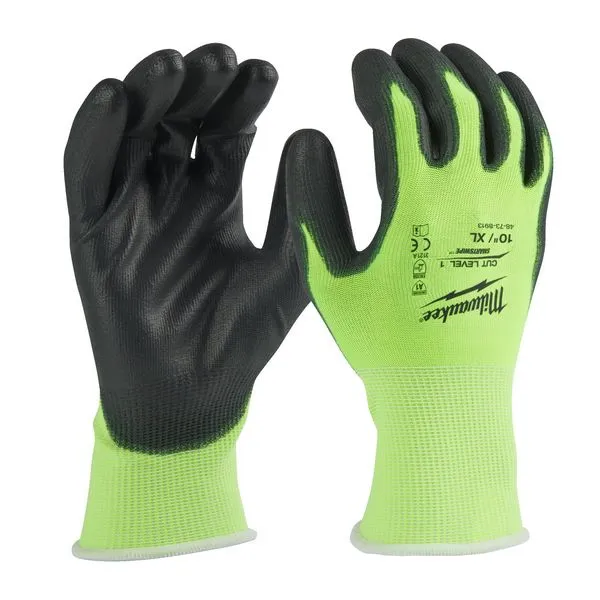 Guanti antitagl.cat.1/A alta visibil. XL/10-1pz