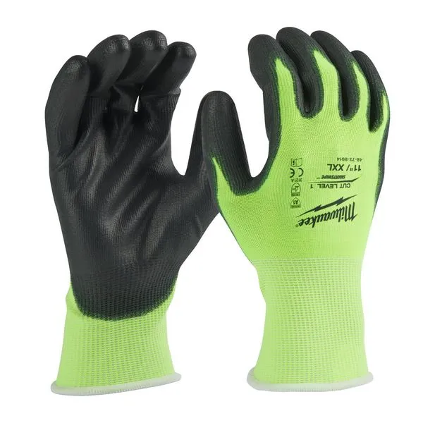 Guanti antitagl.cat.1/A alta visibil. XXL/11-1pz