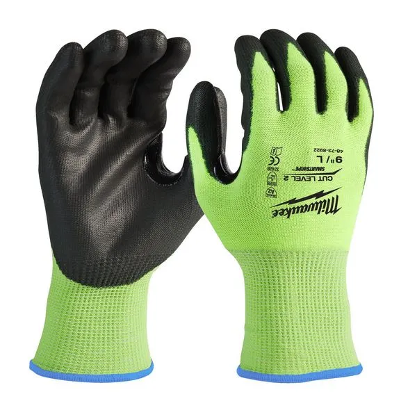 Guanti antitagl.cat.2/B alta visibil. L/9-1pz