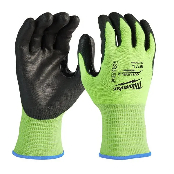 Guanti antitagl.cat.2/B alta visibil. XL/10-1pz