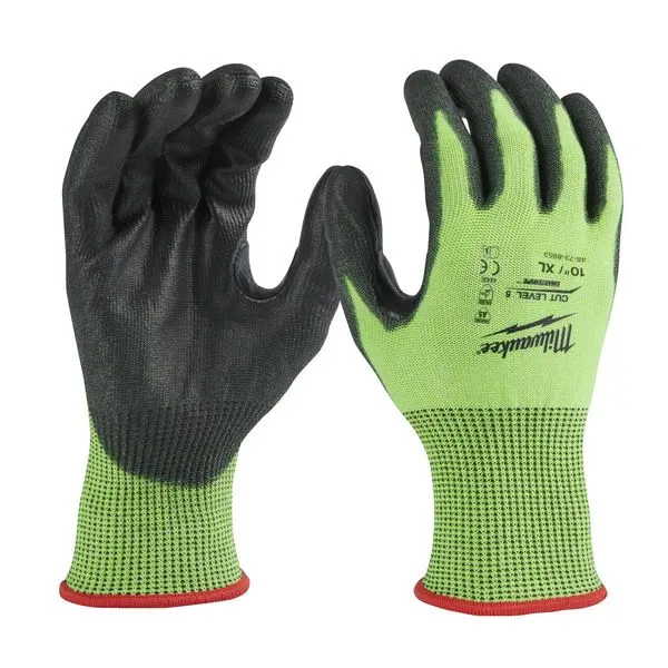 Guanti antitagl.cat.5/E alta visibil. XL/10-1pz