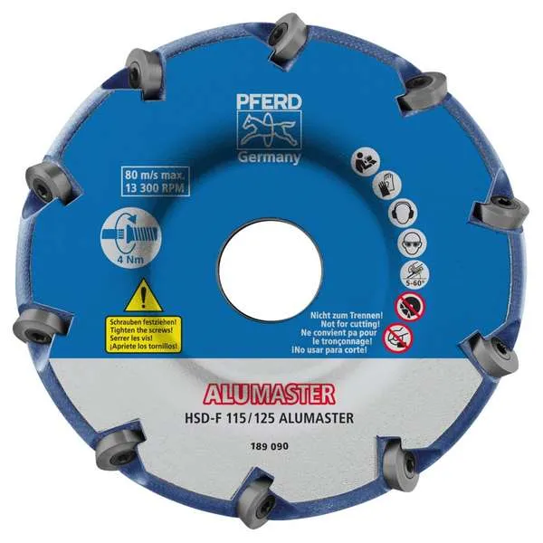 Fresa PFERD HSD-F 115/125 ALUMASTER HICOAT