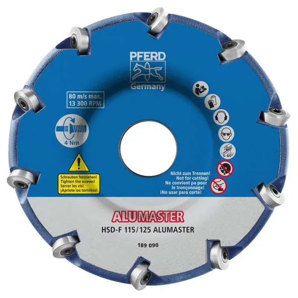 Fresa PFERD HSD-F 115/125 ALUMASTER