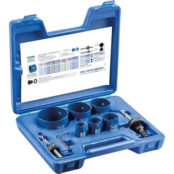Set seghe a tazza HSS per elettricisti LS-SO 9 E-1