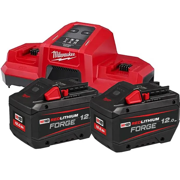 Energy kit 2 batt M18 12Ah + caricabatterie doppio