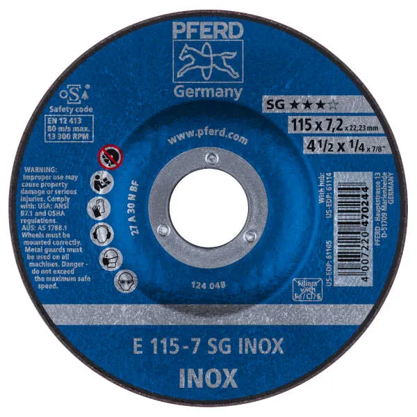 Mole da sbavo E 115-7 SG INOX Mole da sbavo E 115-7 SG INOX