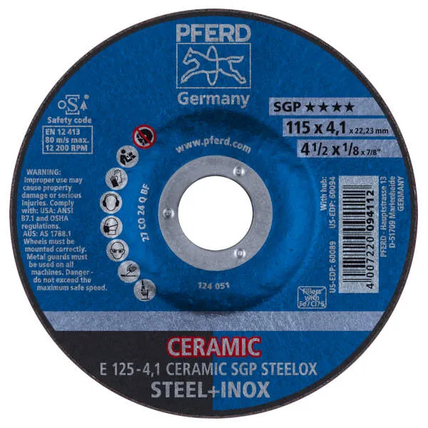 Mole da sbavo E 125-4,1 CERAMIC SGP STEELOX